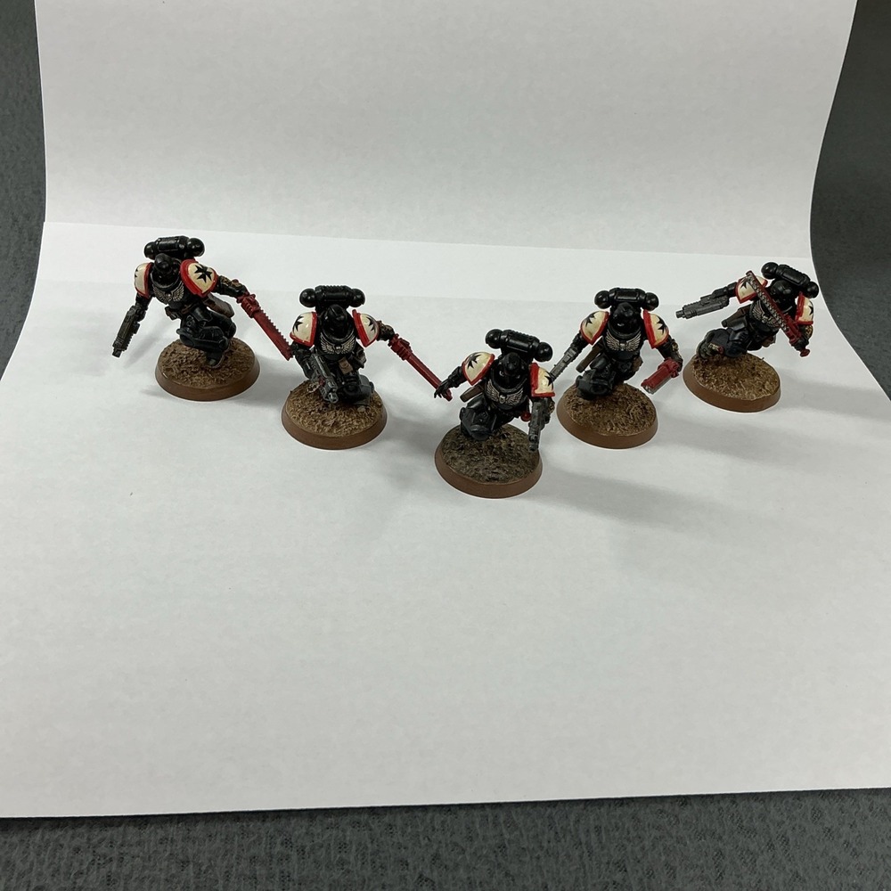 Warhammer 40k Assault Interccessors Space Marine Black Templar Primaris Painted